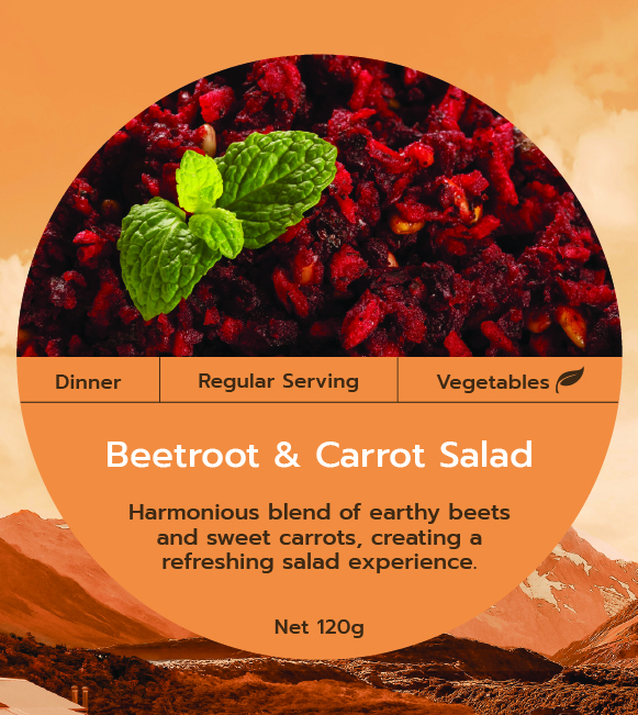 Beetroot and Carrot Salad. Freeze Dried Real Meals